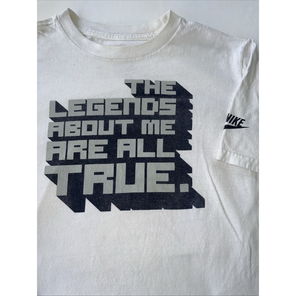 Nike "The Legends About Me Are All True" Retro T Shirt boy's L 14-16 - Picture 2 of 6